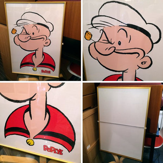 ◎経堂店　POPEYE ポパイ　1992年　フランス製　シルクスクリーン　ポスター