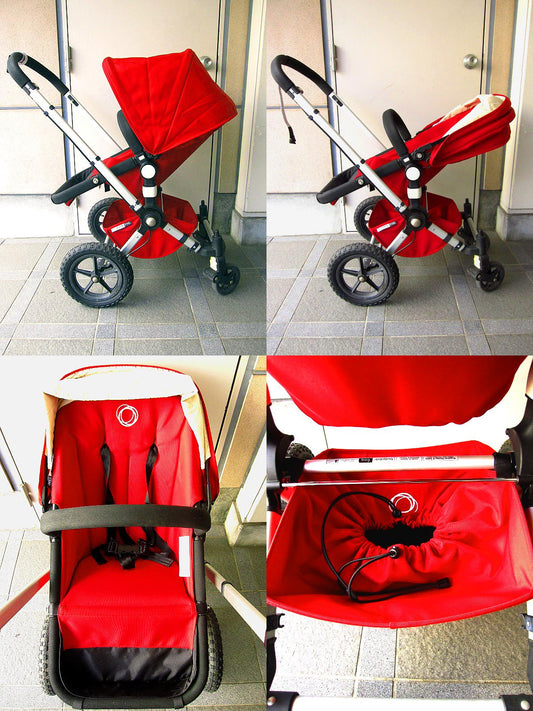 オランダ  Bugaboo （ バガブー社 ） ストローラー / ベビーカー オプション付属 『 Frog / フロッグ （レッド）』  定価総額￥164,740- ★