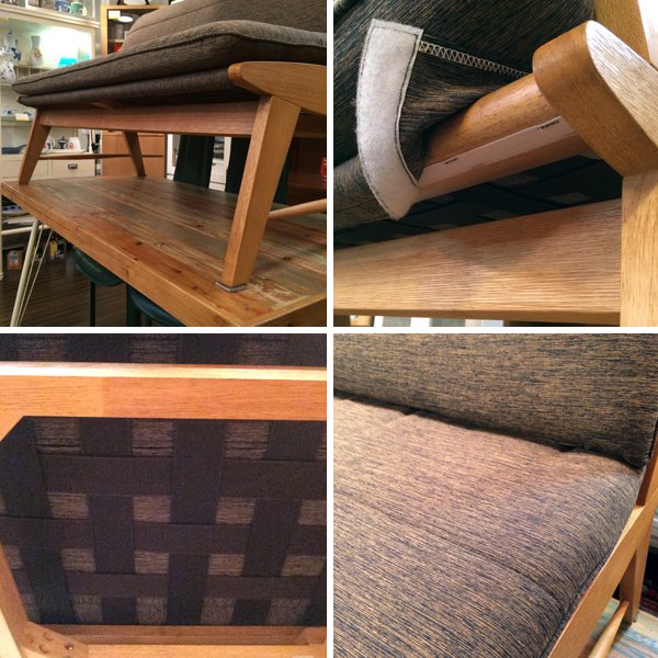 ◎経堂店 MIKIMOKU ミキモク　雅 シリーズ　ベンチチェア　2シーター　ラバーウッド