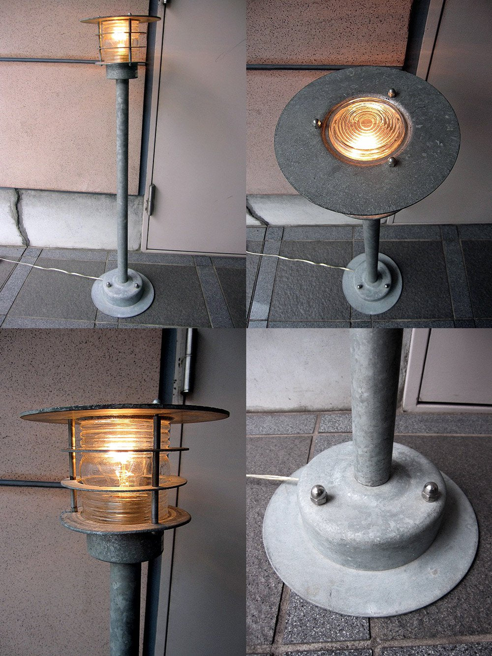 DULTON / ダルトン社 ★スタンドライト ★ 『Galvanized Stand Lamp  /  ガルバナイズド スタンド ランプ』 ★ 屋内外兼用可能