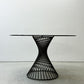 カリガリス calligaris ヴォルテックス ラウンドテーブル VORTEX Round table ダイニングテーブル スモークガラス天板×マットブロンズベース Φ120cm イタリアモダン 定価 ¥237,600- ●