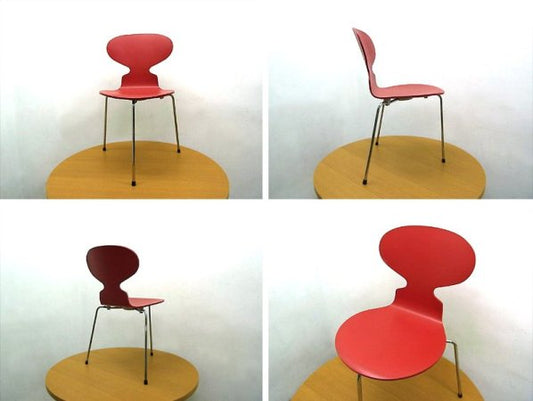 デンマーク Fritz Hansen / フリッツ・ハンセン ★ Arne Jacobsen / アルネ・ヤコブセンデザイン ★ 『 Ant Chair / アントチェア （ ROSSO ） 』