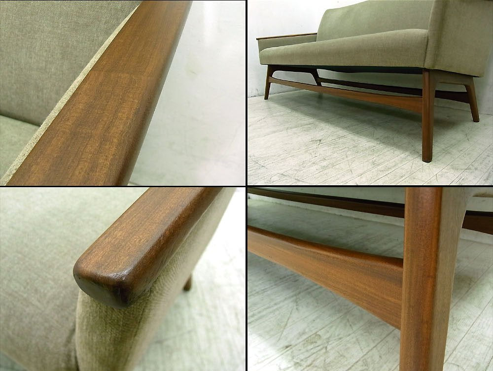 ● Scandinavian Furniture Savice/スカンジナビアンファニチャーサービス 取扱 デンマーク ヴィンテージ 2.5シーターソファ ウォールナット