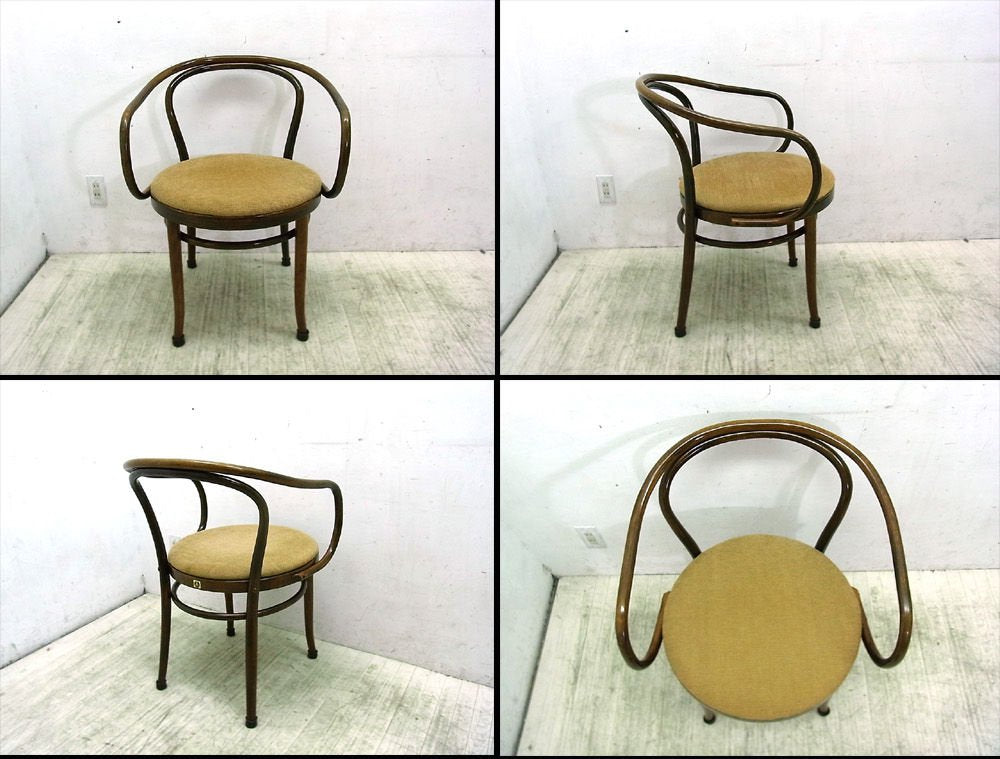 ●　①ドイツ THONET トーネット社 曲木 209アームチェア AIDEC取扱