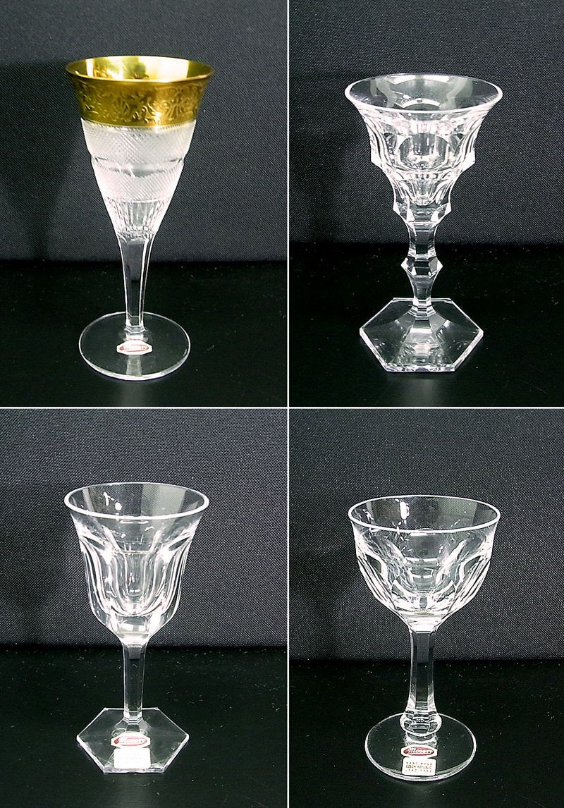 ●	Moser/モーゼル クリスタルグラスセット 12種12客 未使用箱付