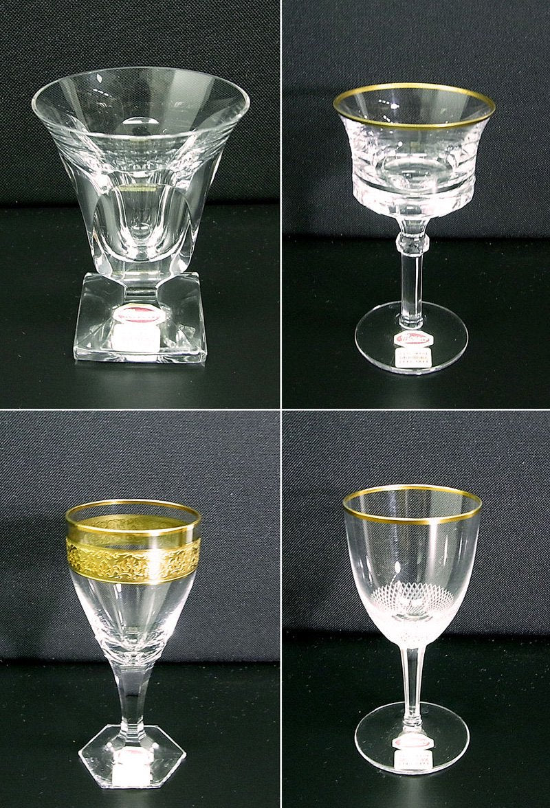 ●	Moser/モーゼル クリスタルグラスセット 12種12客 未使用箱付