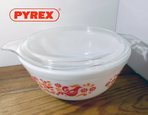 ◎OLD　PYREX(オールドパイレックス)/フレンドシップミキシング ボウル(L)ガラス蓋付