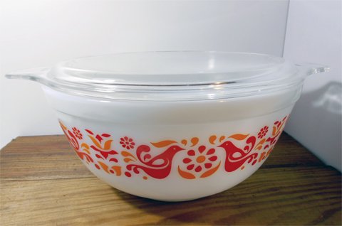 ◎OLD　PYREX(オールドパイレックス)/フレンドシップミキシング ボウル(L)ガラス蓋付