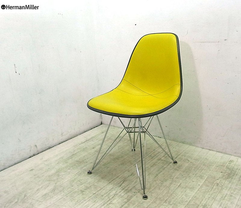 ● Herman Miller/ハーマンミラー サイドシェルチェア ナウガレザー イームズ　ヴィンテージ