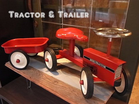 ■Tractor&Trailre Ride on Toy(トラクターとトレーラーの子供用乗り物)