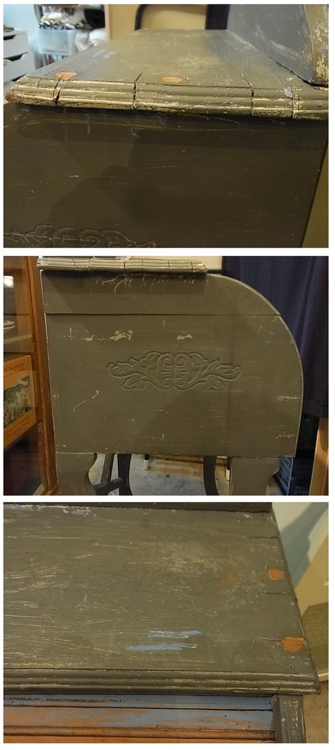 ■Shabby Chic Small size Bureau(シャビーシック・小振りなビューロー)