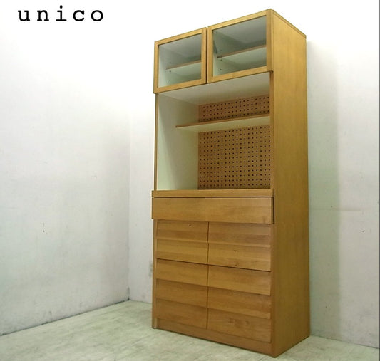 ●　unico/ウニコ TUO/トゥオシリーズ 廃番 キッチンボード アルダー材 広松木工