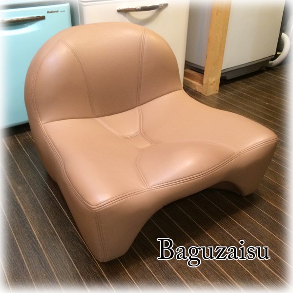 ◎経堂店 馬具座椅子 Tone leather レザー調  "Mocha" モカカラー