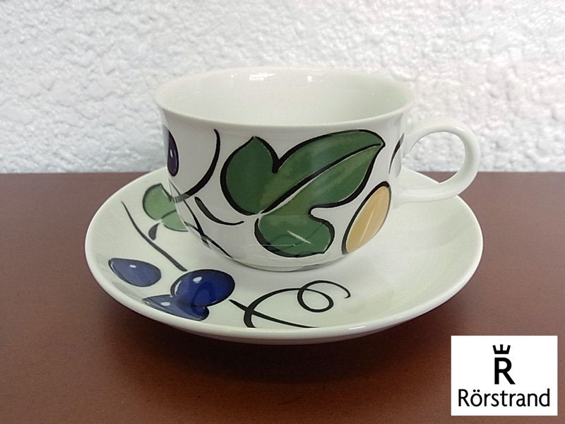 ◇ロールストランド Rorstrand ダイアモンド ポモナ Diamant Pomona カップ＆ソーサー B