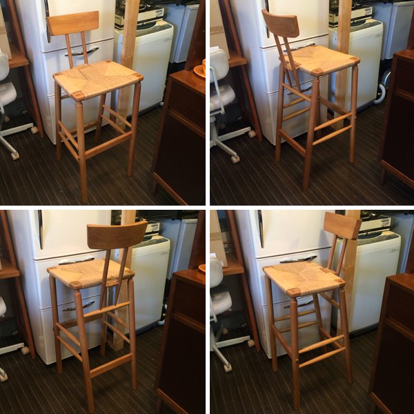 ◎経堂店 oak オーク材 × Paper code ペーパーコード カウンターチェア ハイチェア