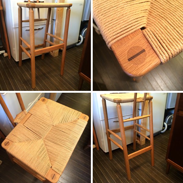 ◎経堂店 oak オーク材 × Paper code ペーパーコード カウンターチェア ハイチェア