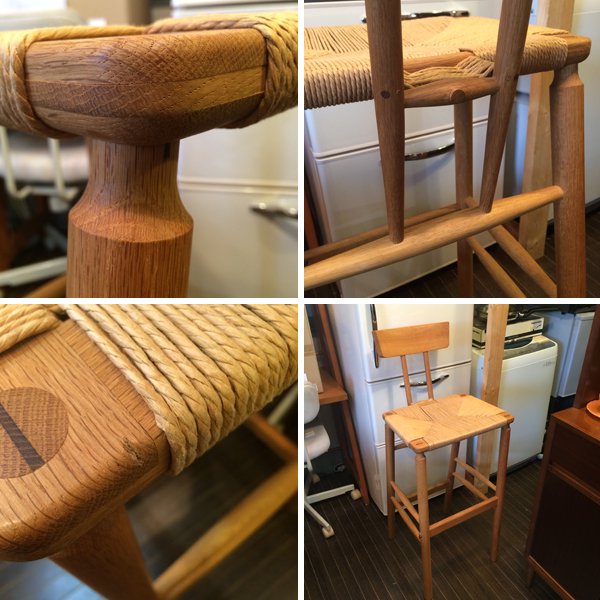 ◎経堂店 oak オーク材 × Paper code ペーパーコード カウンターチェア ハイチェア