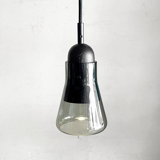 ブロッキス BROKIS シャドウ01 SHADOWS01 ペンダントライト スモークグレイ×ブラック 吹きガラス チェコ モダンデザイン ■