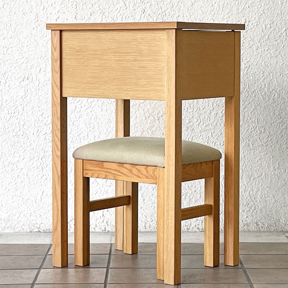 無印良品 MUJI オーク材 ドレッサー & スツール ナチュラルモダン ミニマル 廃番 ◇