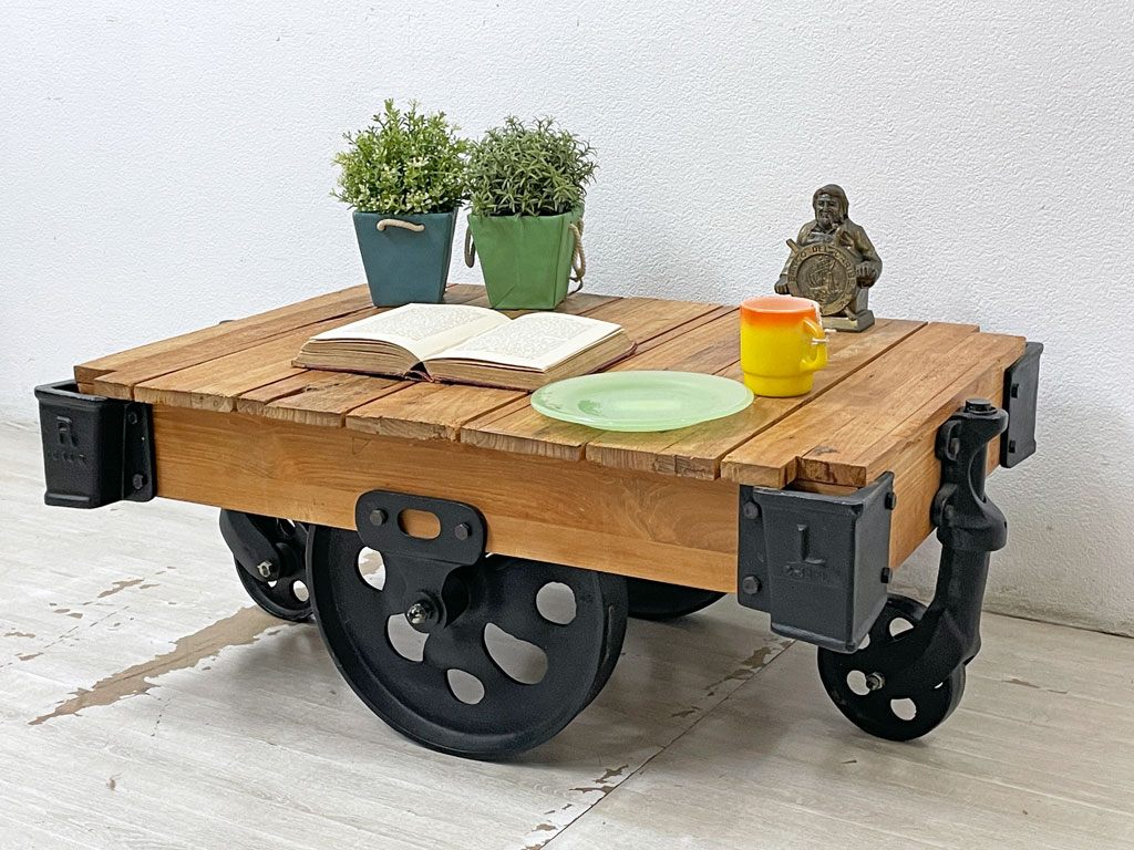 アクメファニチャー ACME Furniture ギルド GUILD ドーリーテーブル DOLLY TABLE S ローテーブル チーク古材 廃番 参考定価147,400円 ●