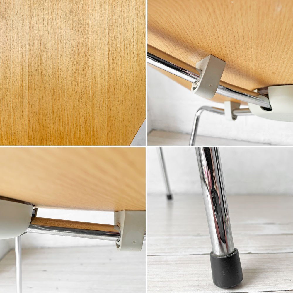 フリッツハンセン Fritz Hansen セブンチェア ダイニングチェア ビーチ材 ナチュラル アルネ・ヤコブセン 北欧家具 定価￥88,880- ★