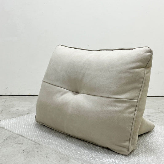 リラックスフォーム RELAX FORM アルフレード ALFREDO ソファ 背クッション 置き型クッション プラチナグレー レザーテックス 関家具 ロータイプ H42cm 展示品 B ●