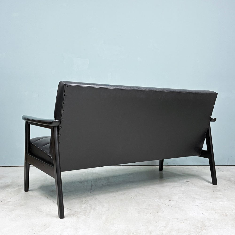カリモク60 karimoku60 Kチェア 2シーターソファ 2Pソファ レトロモダン ミッドセンチュリー 国産家具 定価￥87,450- ◎