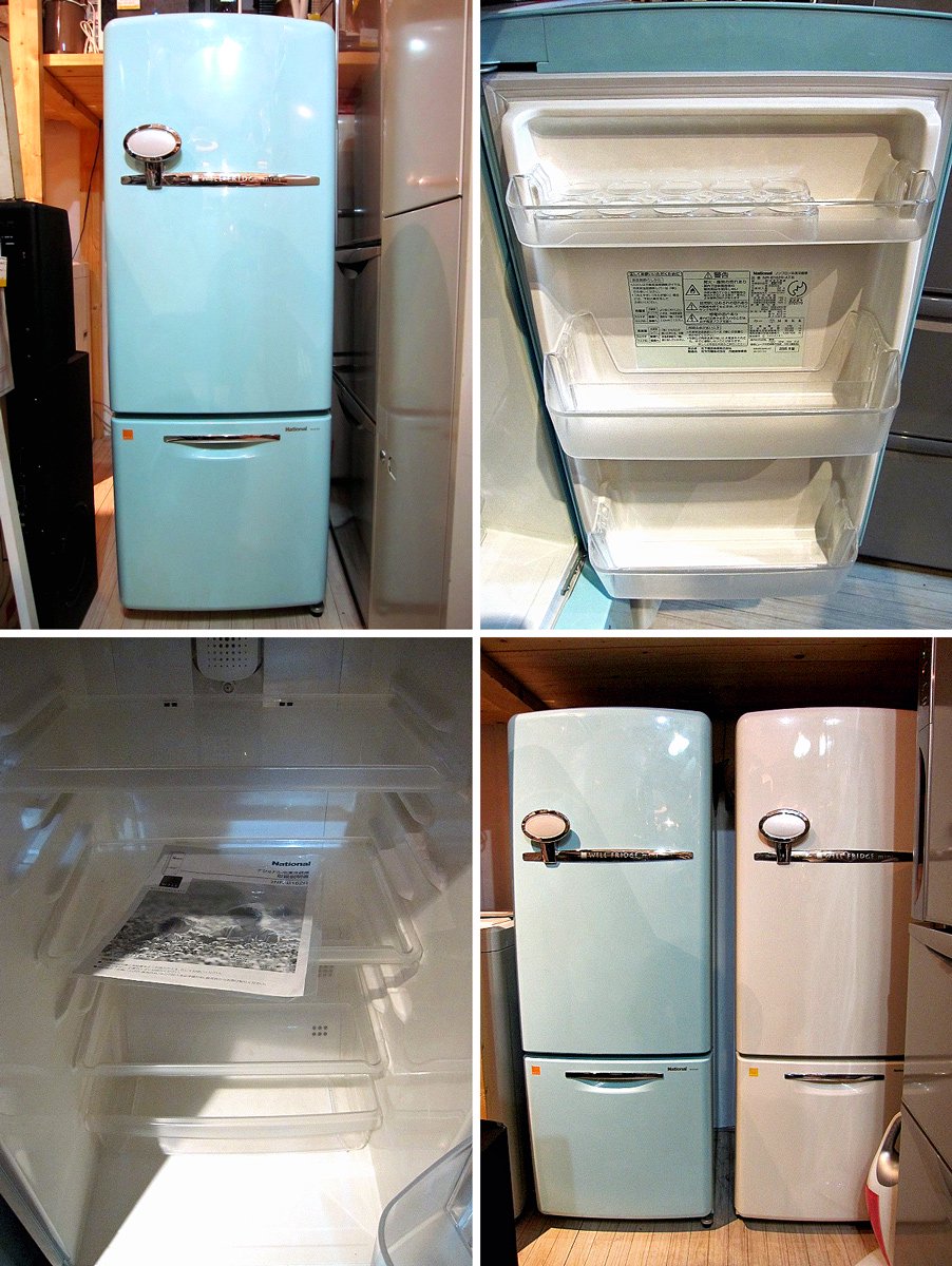 National / ナショナル ★  『 WiLL FRIDGE mini （ ウィル フリッジ ・ミニ ） 162L 』 ★ 希少ターコイズカラーの最終型2005年モデル