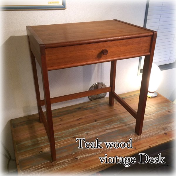 ◎経堂店　チーク材 vintage ビンテージ デスク 幅63cm
