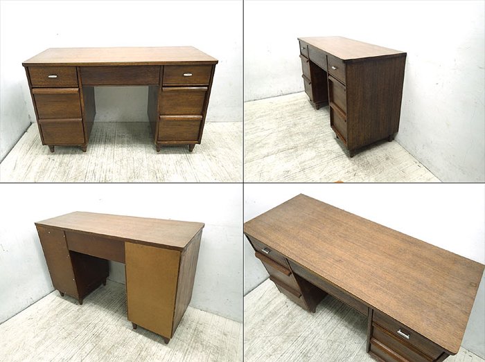 ● USAビンテージ 60’s B. P. John Furniture社 デスク 両袖机
