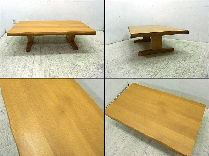 ● 柏木工 KASHIWA 楢材 オーク材 リビング ローテーブル 座卓