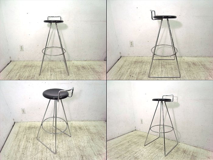 ● A ロックストーン ROCKSTONE KARAS カラス ハイスツール 黒
