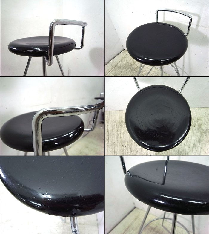 ● A ロックストーン ROCKSTONE KARAS カラス ハイスツール 黒