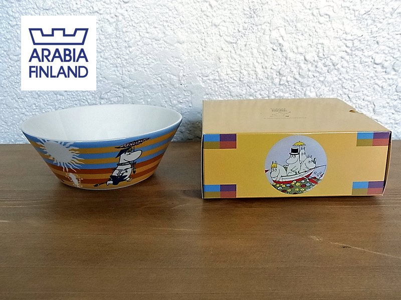 ◇ ARABIA/アラビア ムーミン 2008 サマー　ボウル 箱付 未使用品