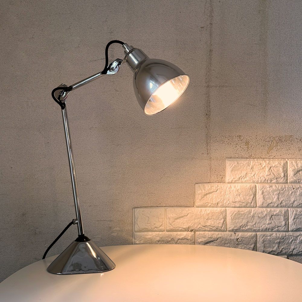 ディーシーダブリュー エディションズ DCW EDITIONS ランぺグラス LAMPE GRAS NO.205 デスクライト クローム仕様 インダストリアルデザイン 希少 ◎