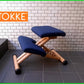 ■STOKKE ストッケ バランスマルチ チェア ヴァリエール ブルー×ナチュラル  ジュニア用アタッチメント付