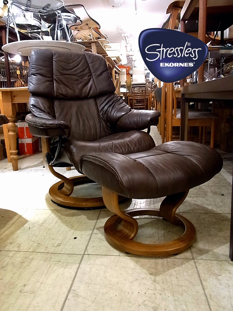 ● EKORNES / エコーネス社 『ストレスレス』 レノ　リクライニングチェア＆オットマン