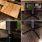 ◎経堂店 Oak Solid wood オーク無垢材 インダストリアル カフェテーブル 鉄脚