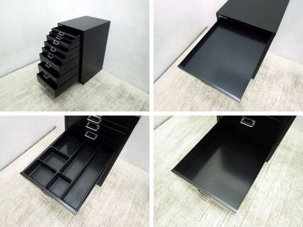 U.K  BISLEY （ ビスレー ） ★ " BASICシリーズ " ★ Desk Cabinet  （ デスクキャビネット ） ★ 『 BA3/8B 』 Color： ブラック