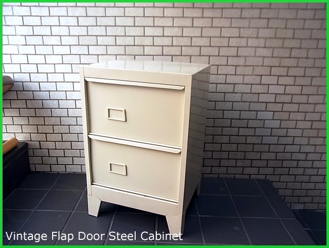 ■ Industrial Flap 2Door Steel Cabinet / インダストリアル フラップドア スチールキャビネット2段