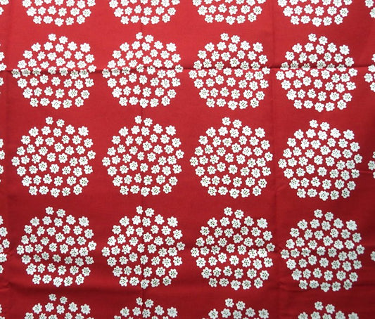 ●マリメッコ/marimekko　 ファブリック　”PUKETTI”　137×126cm　レッド