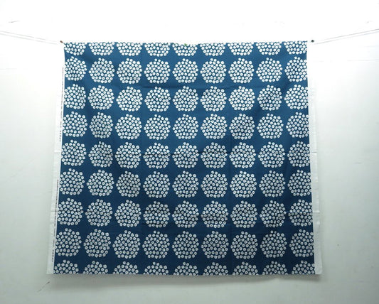 ●マリメッコ/marimekko　 ファブリック　”PUKETTI”　137×126cm　ブルー