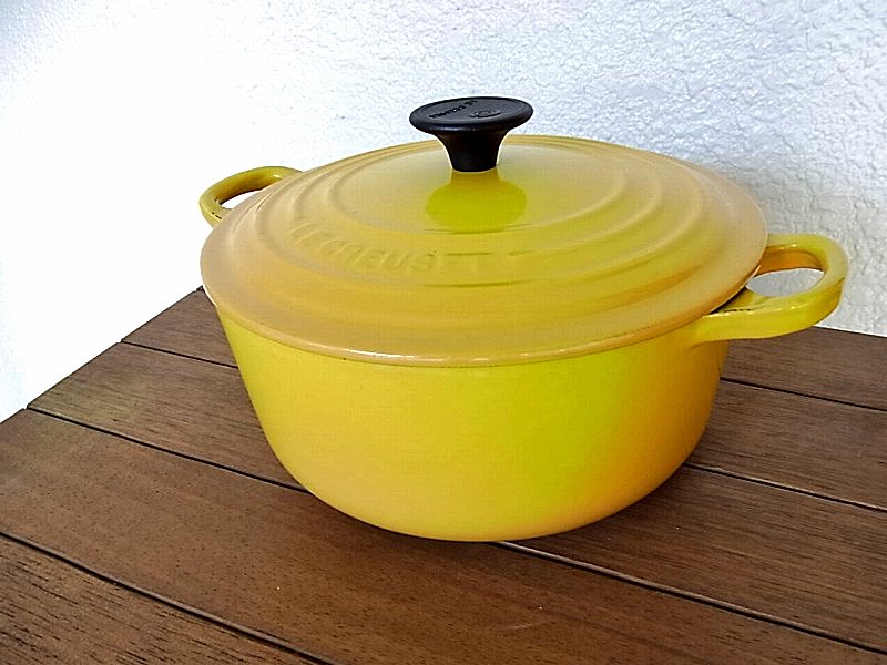 ◇ LE CREUSET/ルクルーゼ ココット ロンド 20センチ ディジョンイエロー