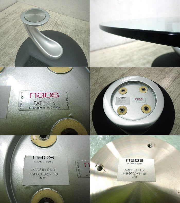 ● IDC 大塚家具 イタリア NAOS社 パピムーブ ガラス ロー テーブル