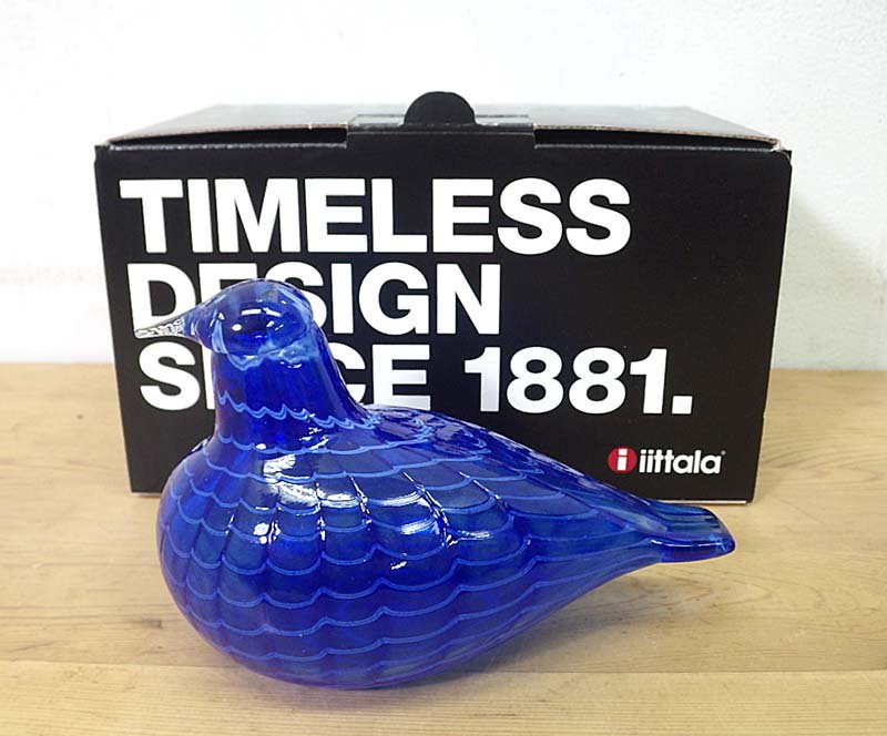 ●iittala イッタラバード　”Blue Bird/ルリコマドリ”　箱付