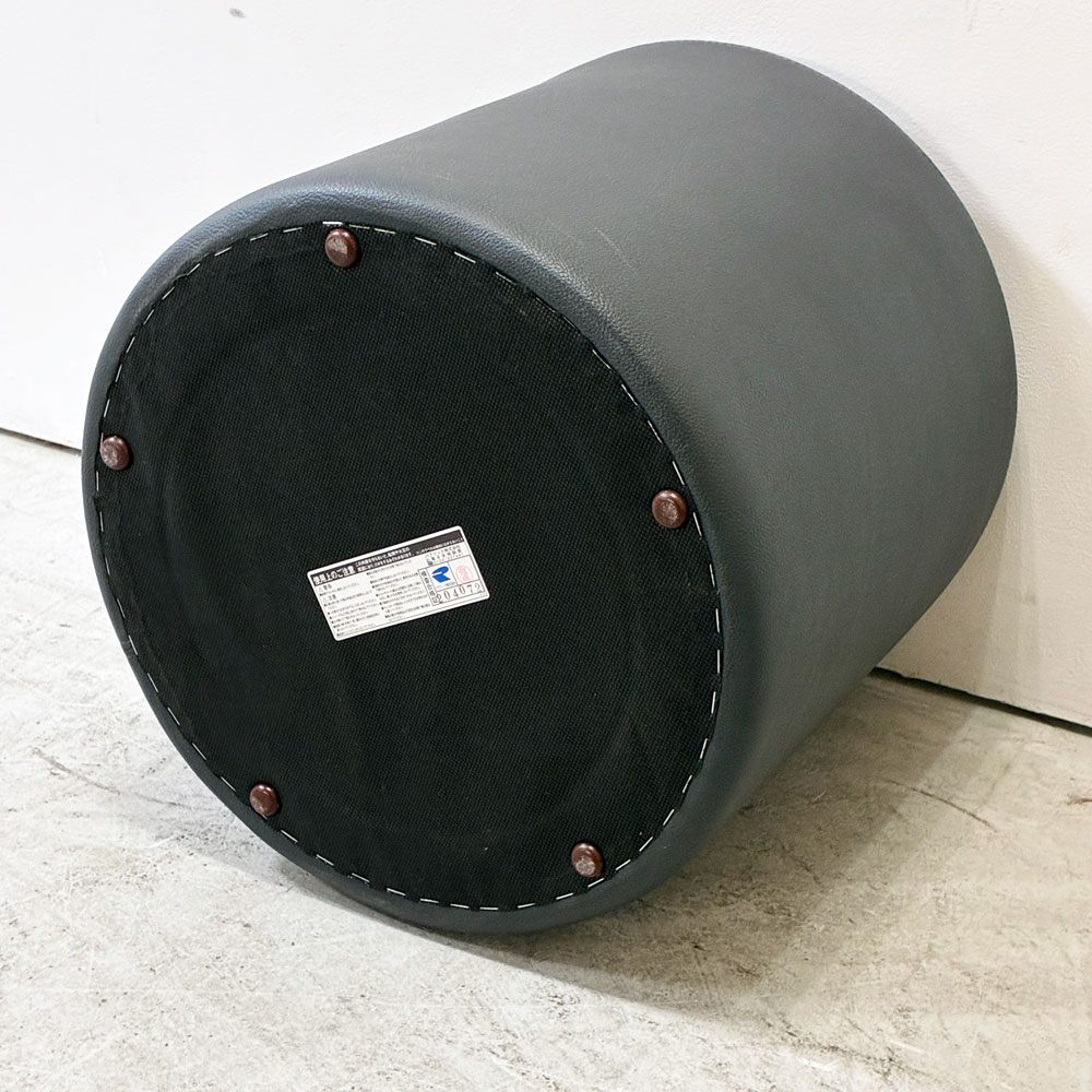 クレス CRES スツールPVCレザー Φ40cm モダンスタイル ●