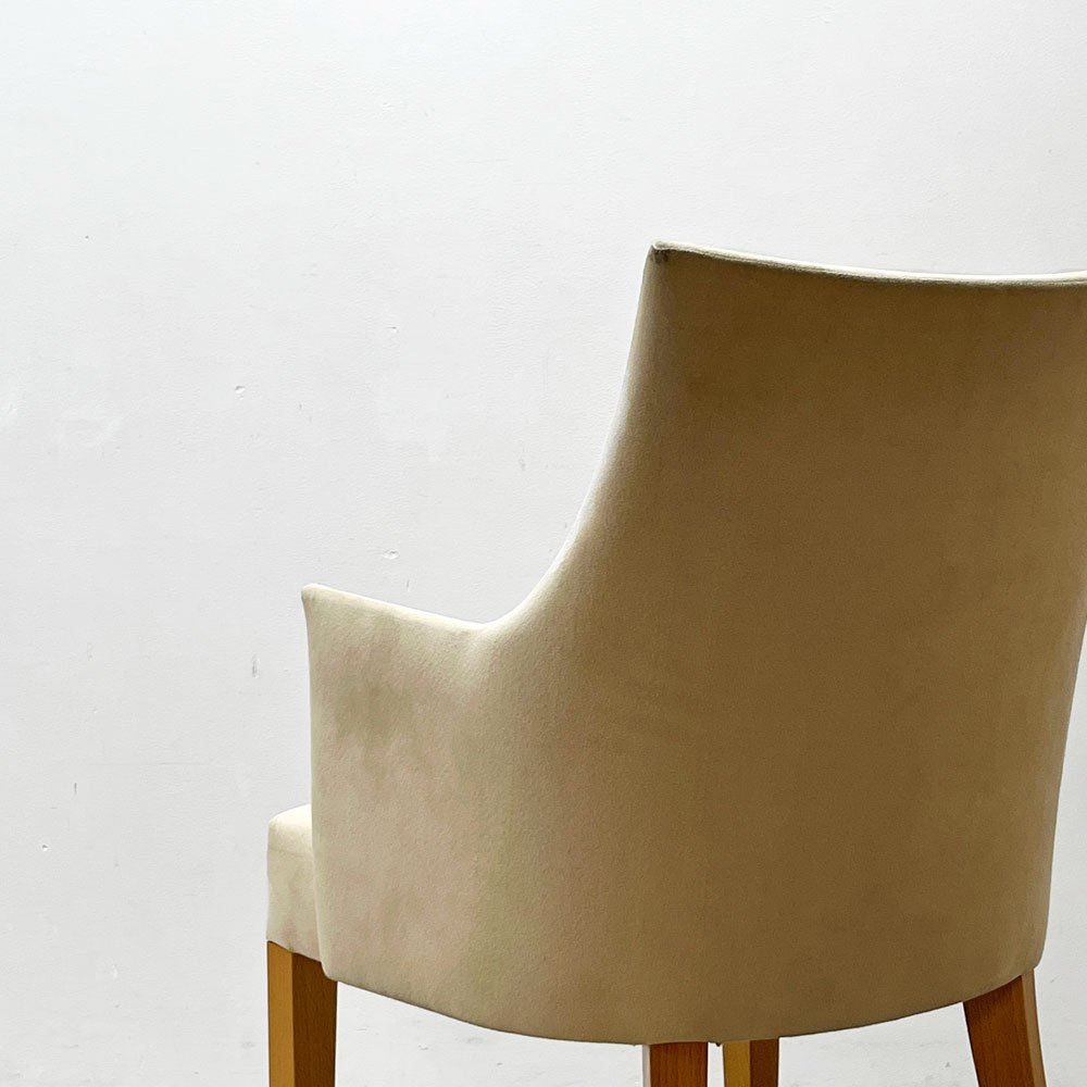 イデー IDEE アミアームチェア AMI ARM CHAIR ダイニングチェア 1pソファ ラムース生地 アイボリー 参考定価￥89,900- ●