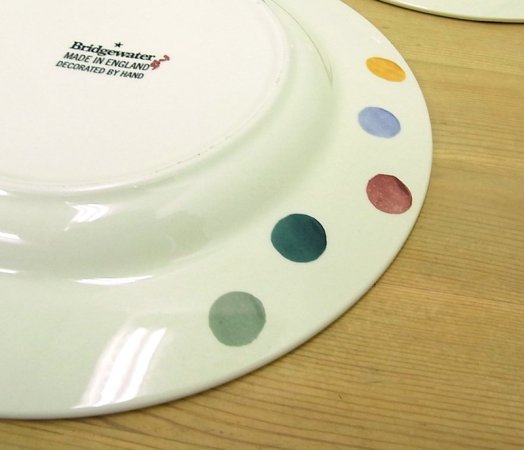 Emma Bridgewater / エマ・ブリッジウォーター　ポルカドット　22cmプレート ABC　●