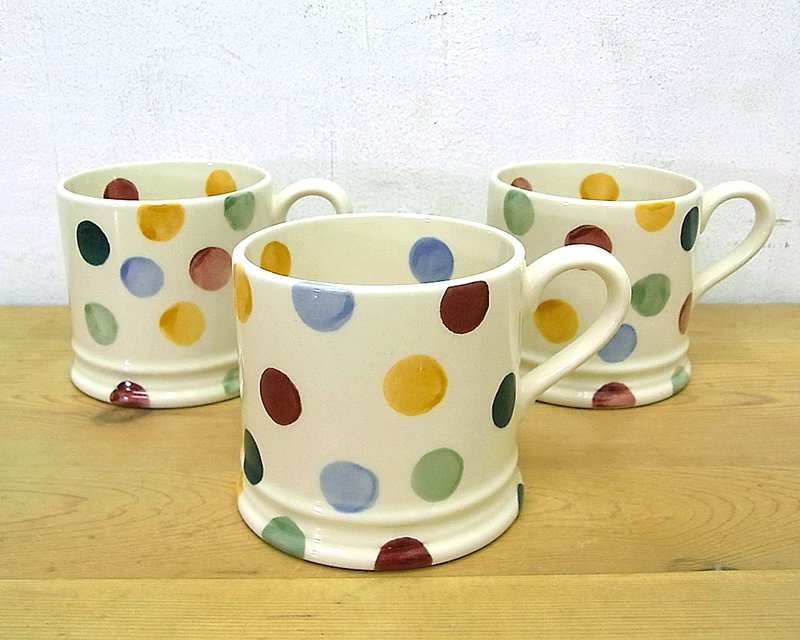 Emma Bridgewater / エマ・ブリッジウォーター　ポルカドット　マグカップ　ABC　●