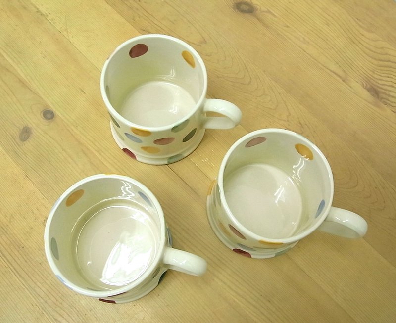 Emma Bridgewater / エマ・ブリッジウォーター　ポルカドット　マグカップ　ABC　●